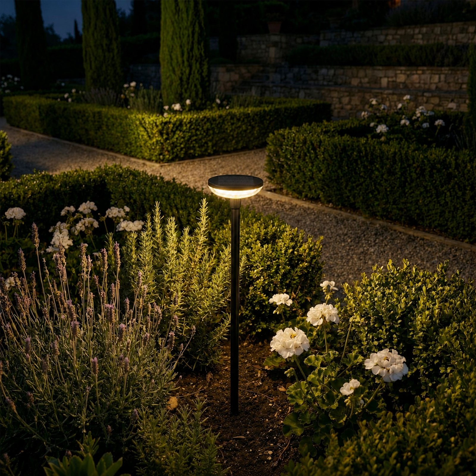 Luci Solari Giardino 40LM | Set 4-6 Pezzi IPX5 | 78cm Altezza | 14h Autonomia | Accensione Automatica - immagine 2