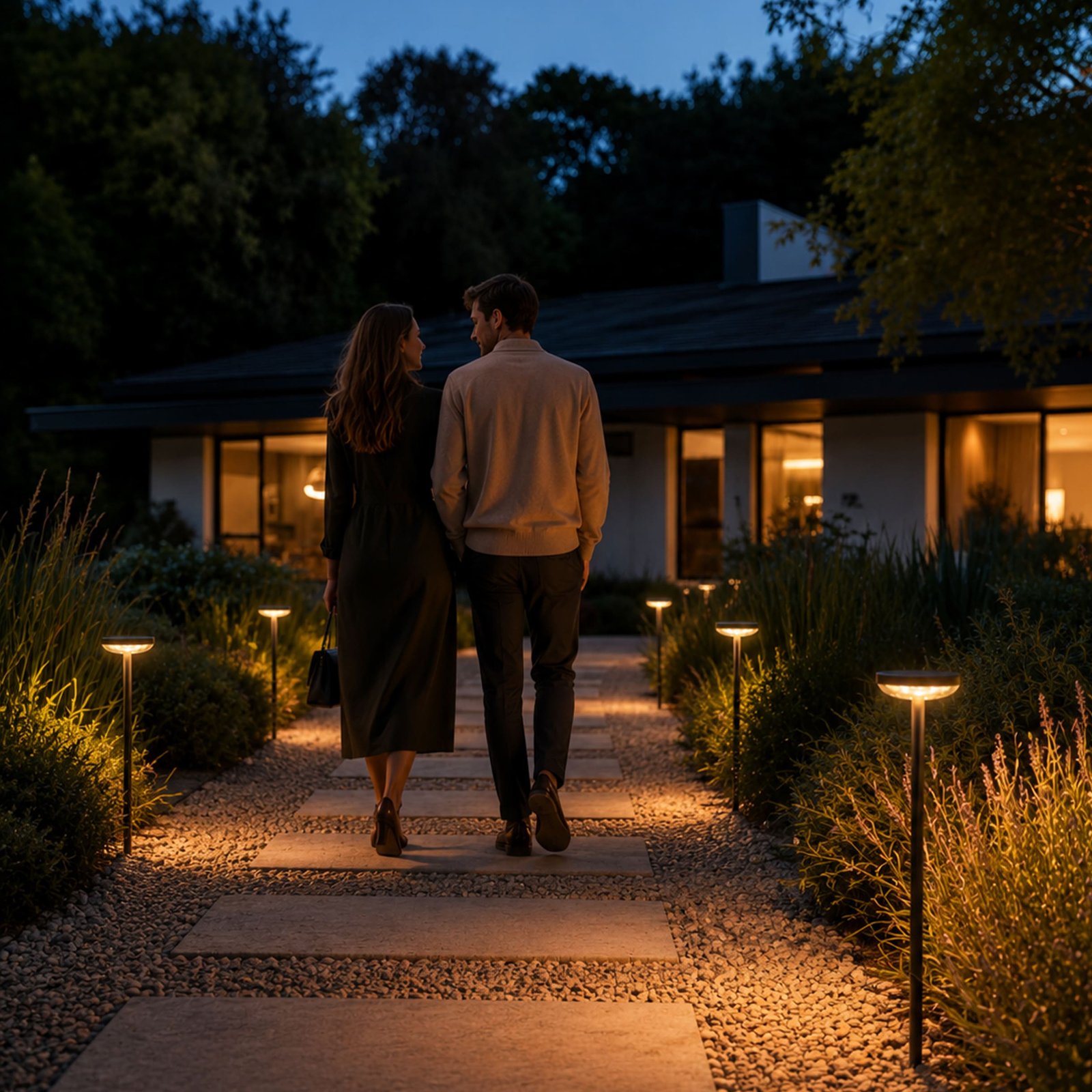 Luci Solari Giardino 40LM | Set 4-6 Pezzi IPX5 | 78cm Altezza | 14h Autonomia | Accensione Automatica - immagine 6