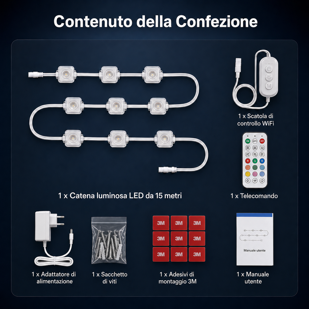 15 metri Luci LED RGBIC Permanenti da Esterno IP67 con App e Telecomando – Illuminazione per Facciate, Tetti e Pergole - immagine 10