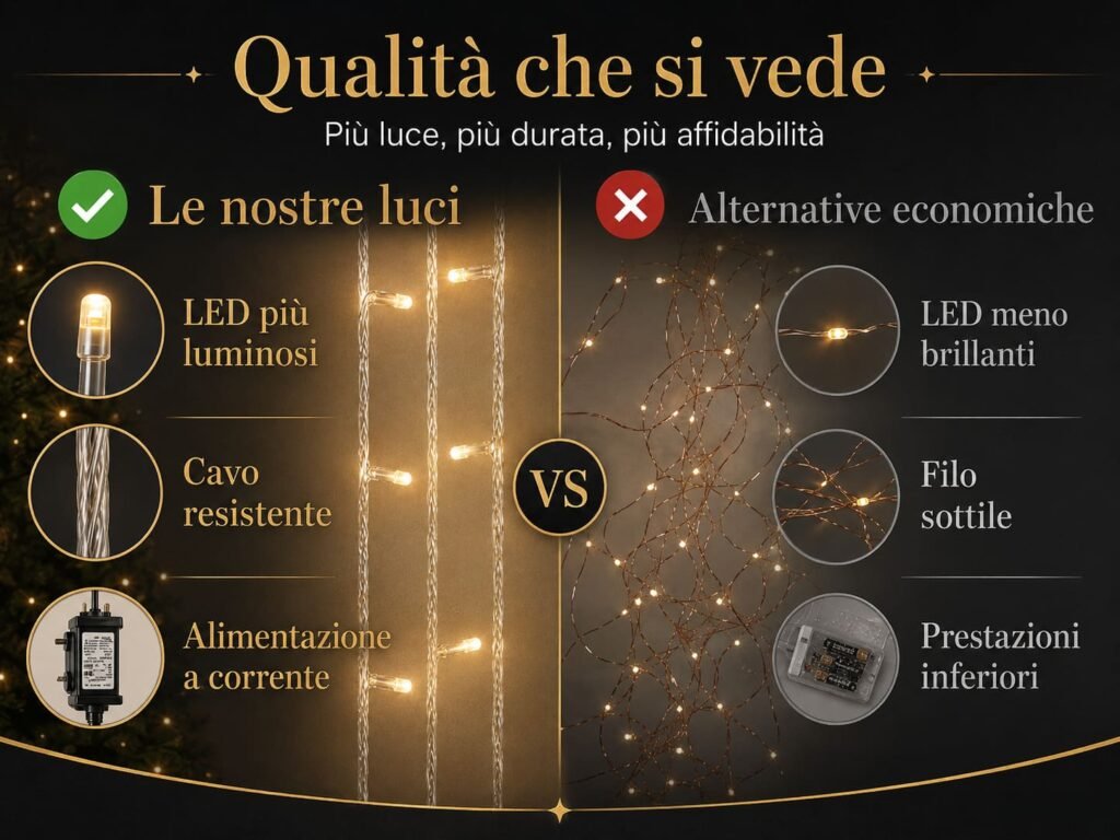 Tenda led per natale bianco caldo 3x3 di qualità